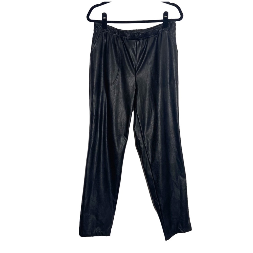 Max Studio Pants High Rise Pull-on Faux Leather